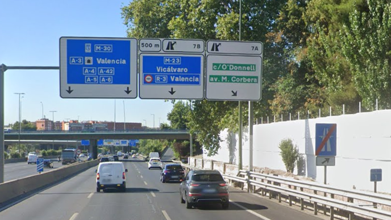 Tramo de la M-30 que será cubierto por la operación