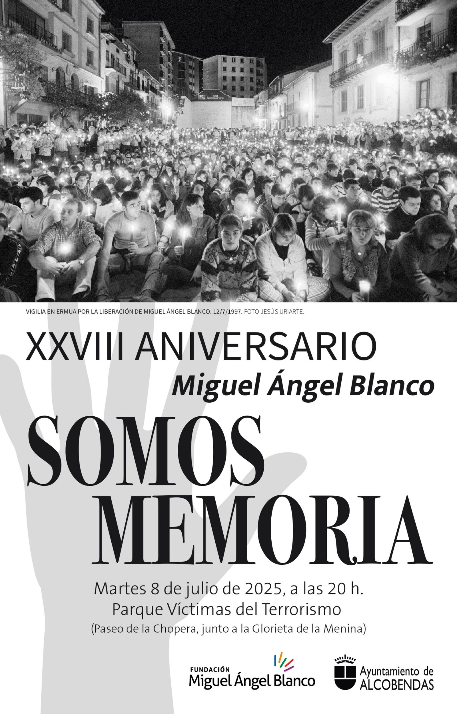 Acto en memoria de Miguel Ángel Blanco en Alcobendas