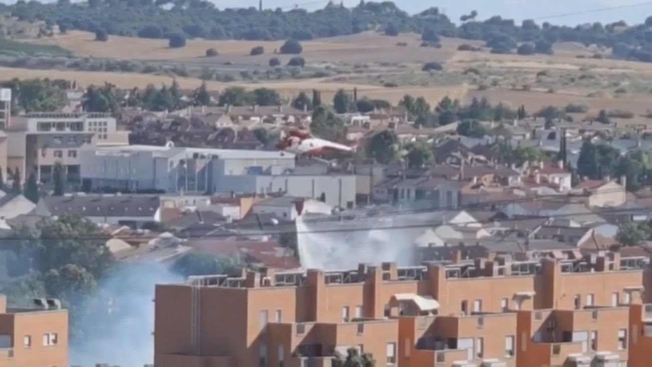 Incendio de pastos cerca de Arroyomolinos controlado