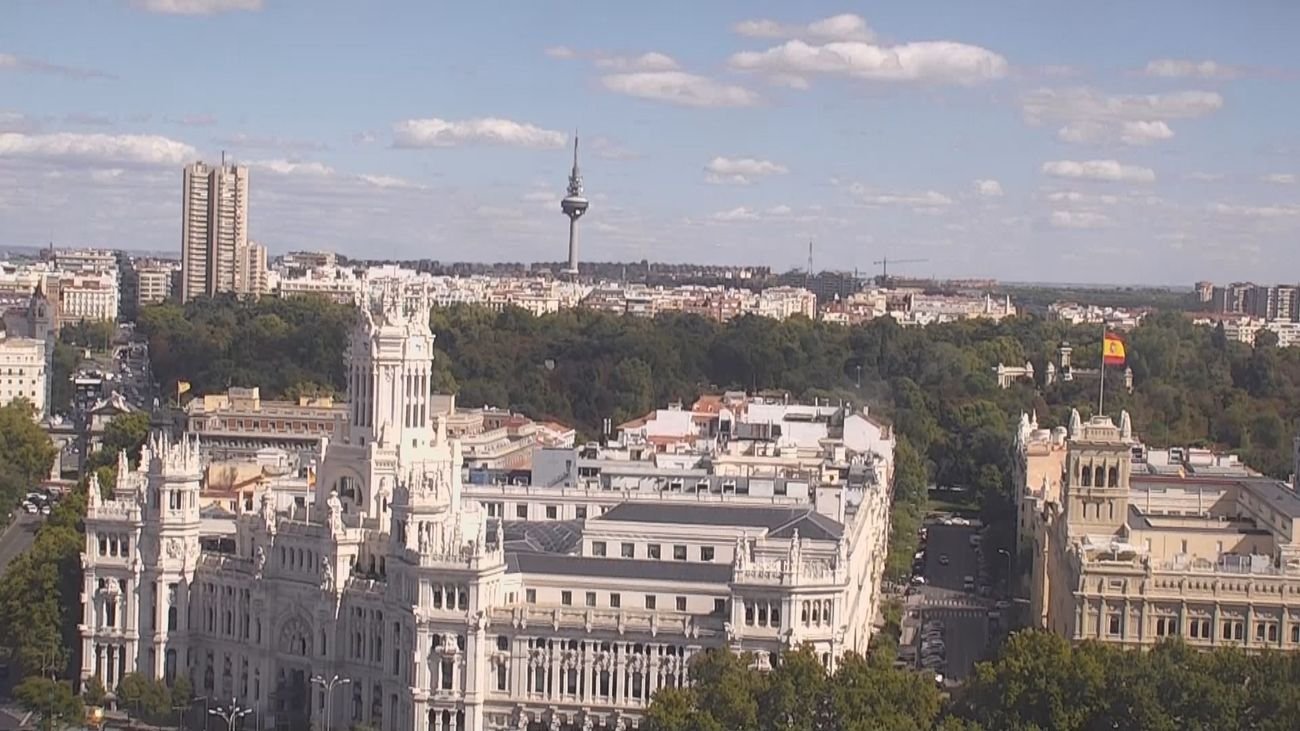 Temperaturas más altas y mínimas más bajas este lunes en Madrid