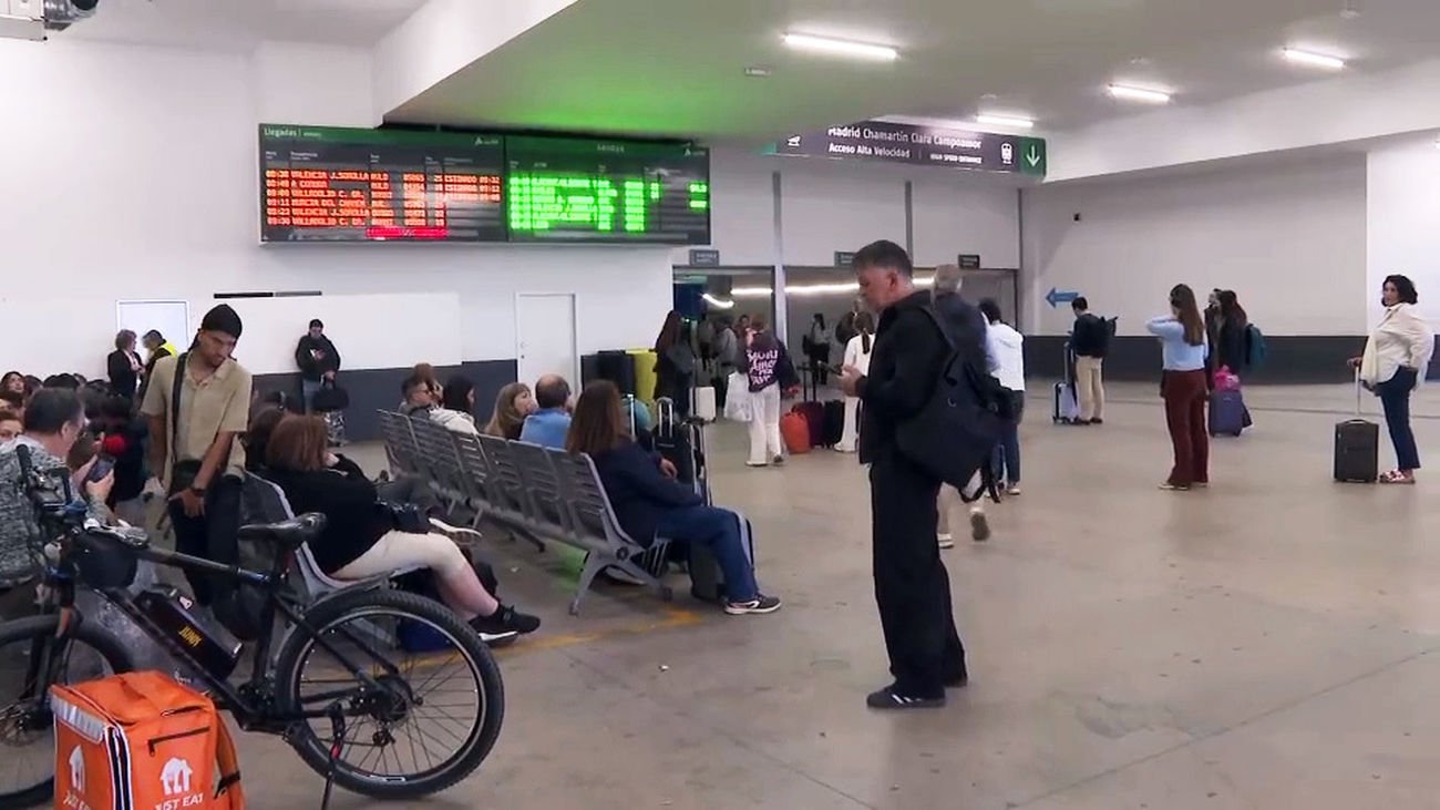 Sala de espera de la Estación de Chamartín