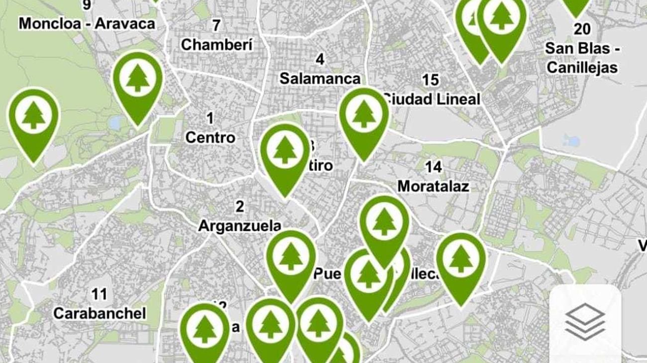 Audioguías y mapas interactivos de 20 parques de Madrid