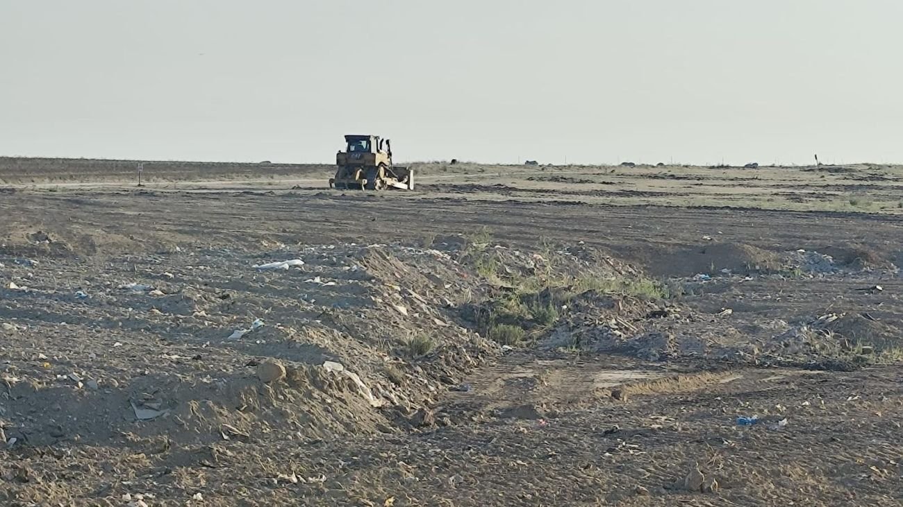Zona de Ventorro del Cano, en Alcorcón, tras la retirada de residuos y vertidos junto a movimientos de tierras sin orden municipal