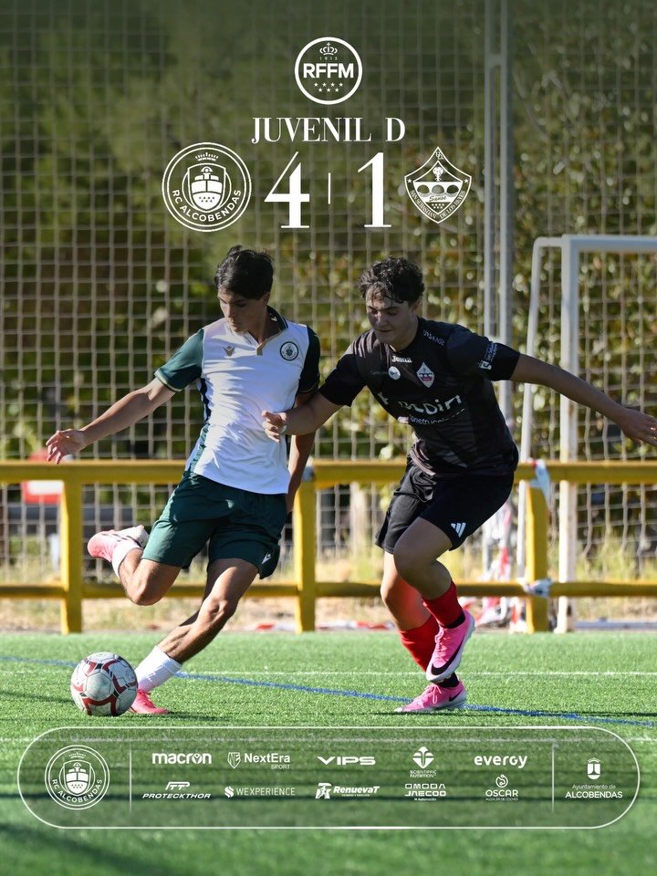 El Juvenil D de Alcobendas se impone con contundencia al UD San Sebastián por 4-1