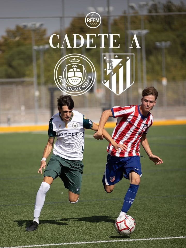 El Cadete A del Rayo Alcobendas CF inicia la temporada con un intenso partido ante el Atlético de Madrid