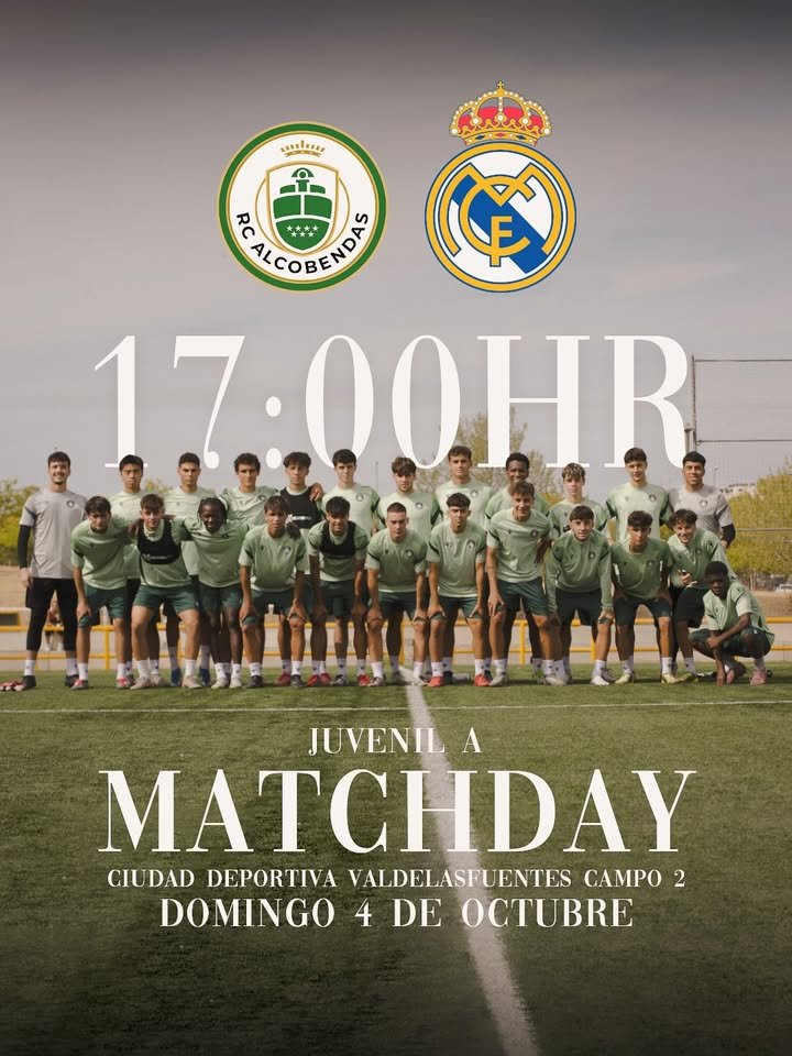 El Juvenil A de Alcobendas se prepara para un emocionante duelo contra el Real Madrid