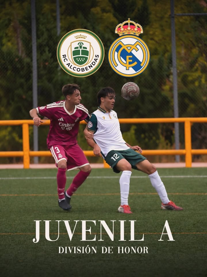 El juvenil A de Alcobendas se enfrenta al Real Madrid en un intenso partido de aprendizaje